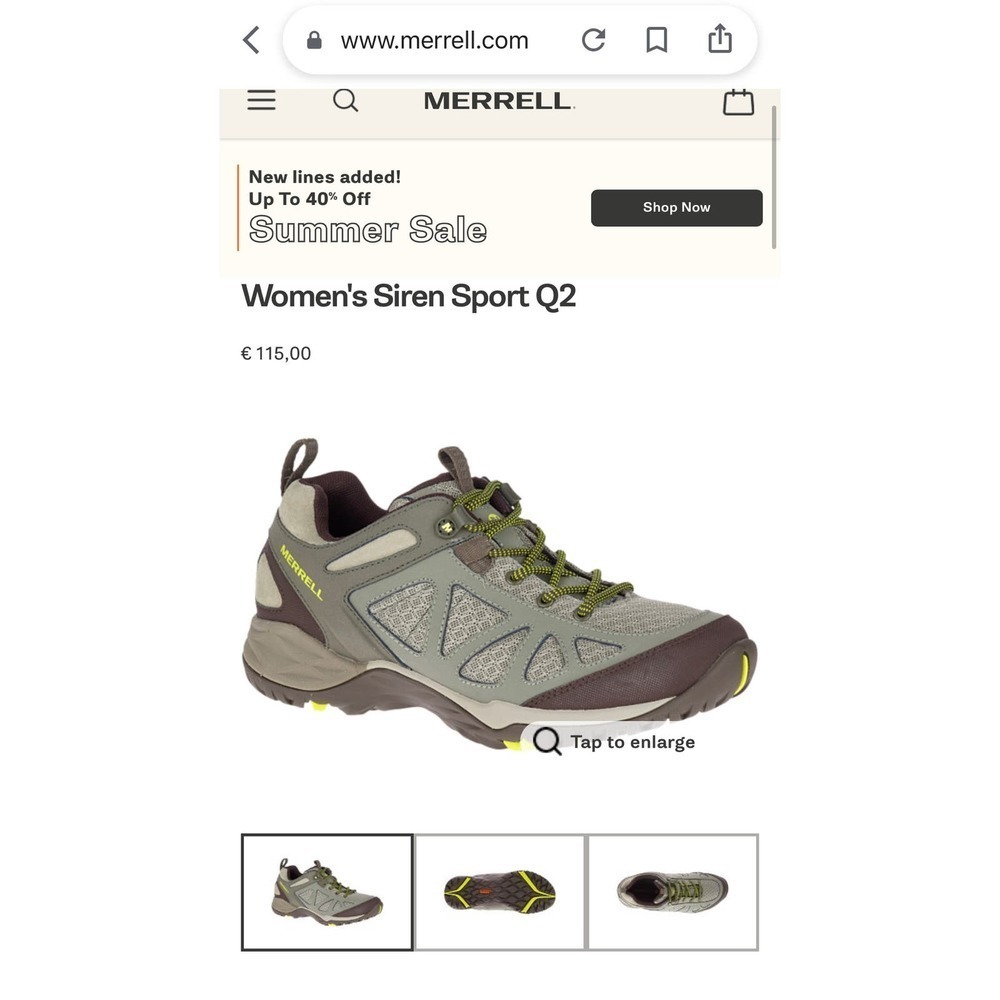 Merrell Women's Siren Sport Q2 - Dusty Olive - 7.5 - Picture 2 of 6